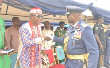 Event: Eze Chika commends outgoing commandant of NAFRC, Air Vice Marshal CA Ohwo for a fulling career as he retires meritoriously.