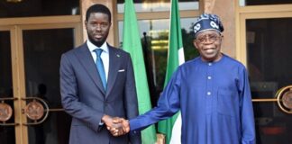 Tinubu meets Senegalese president, Bassirou Faye, in Aso Rock