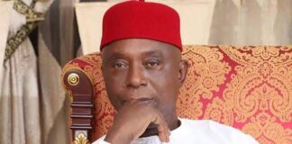 Ekpa, other Biafra supporters descend on Sen. Nwoko for seeking creation of Anioma State