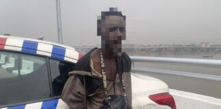 Police arrests suspected vandal on Third Mainland Bridge