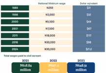 RipplesMetrics: The trend and numbers of Nigerian minimum wage over the years