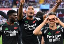 Trossard, Partey fire Arsenal to victory against Villa
