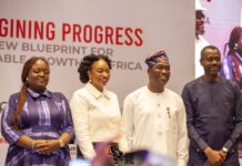 Global Leaders, Stakeholders Commit To Bold Solutions For Africa At ASIS 3.0 L-R; Olapeju Ibekwe, CEO, Sterling One Foundation; Dr. Jumoke Oduwole, Special adviser to the President of Nigeria on Presidential Enabling Business Environment Council (PEBEC) and Investment; Obafemi Hamzat, Deputy Governor, Lagos State, and Abubakar Suleiman, MD/CEO, Sterling Bank and member of the Board of Trustees, Sterling One Foundation at the Africa Social Impact Summit in Lagos recently.