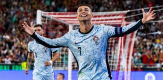 Emotions as Ronaldo nets 900th career goal in Portugal win
