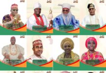 Eze Nwokedi Emerges With Ooni of Ife, HRH Yahaya Abubakar, Brig. Gen. Buba Marwa, and Other Prominent Awardees for AIDO Network International Excellent Award