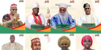 Eze Nwokedi Emerges With Ooni of Ife, HRH Yahaya Abubakar, Brig. Gen. Buba Marwa, and Other Prominent Awardees for AIDO Network International Excellent Award