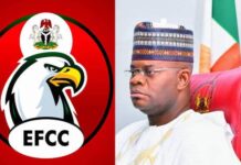 EFCC seeks Yahaya Bello’s trial in absentia, court adjourns for ruling