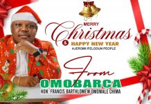 Hon. Francis Barthlomew Chima aka OmoBarca Felicitates Ajeromi Ifelodun Constituents on Christmas