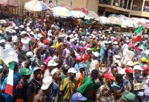Isaac Fayose Declares APC “Gone” As PDP Flagbearer Gets Huge Ekiti Welcome