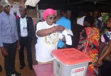 Ekiti Deputy Governor Afuye casts vote in governorship election