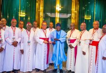 Catholic Bishops Hold Meeting With President Tinubu in Abuja