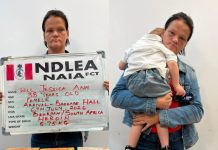 NDLEA intercepts South African lady with 3-year-old son as cover to traffic heroin