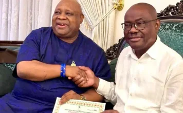 Adeleke Meets Wike in Abuja After Meeting With Tinubu