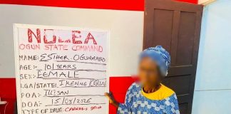 101-year-old great grandma arrested as NDLEA intercepts cocaine in fufu